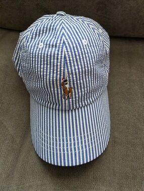 NWT Polo Ralph Lauren Searsucker Ball Cap